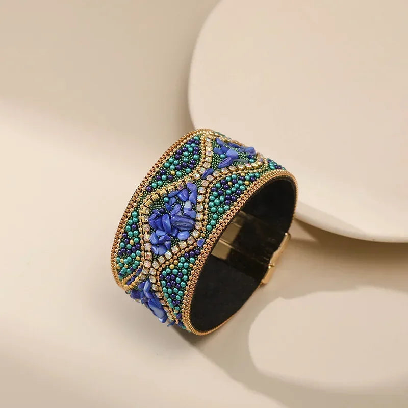 Mara Beaded Cuff Bracelet