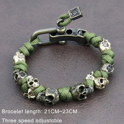 Knox Skull Woven Bracelet