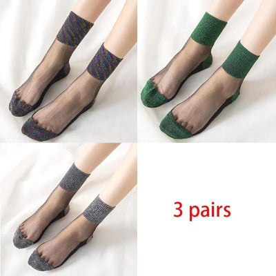 Sheer Spark Socks – Set of 3