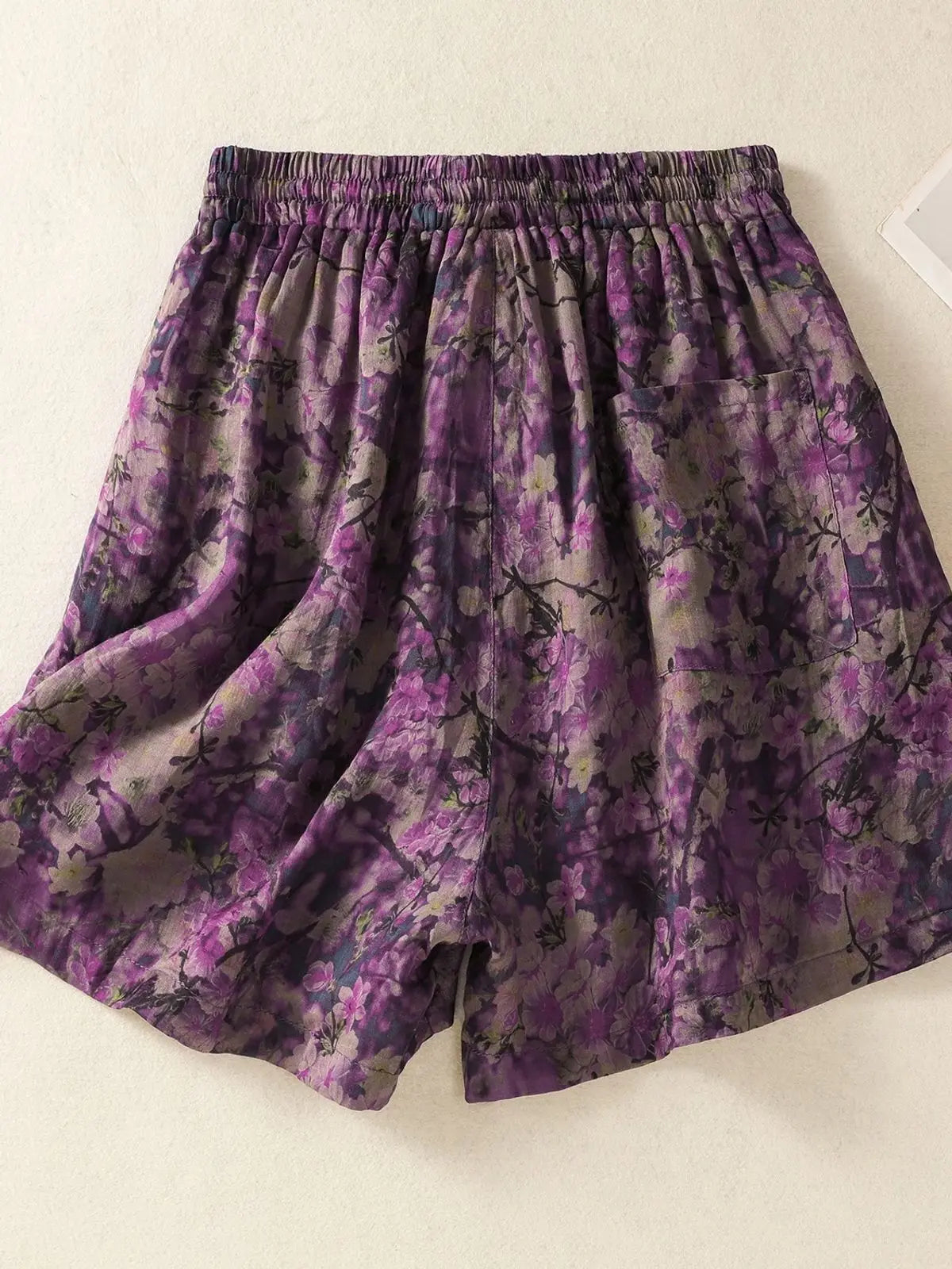 Camille Floral Linen Shorts