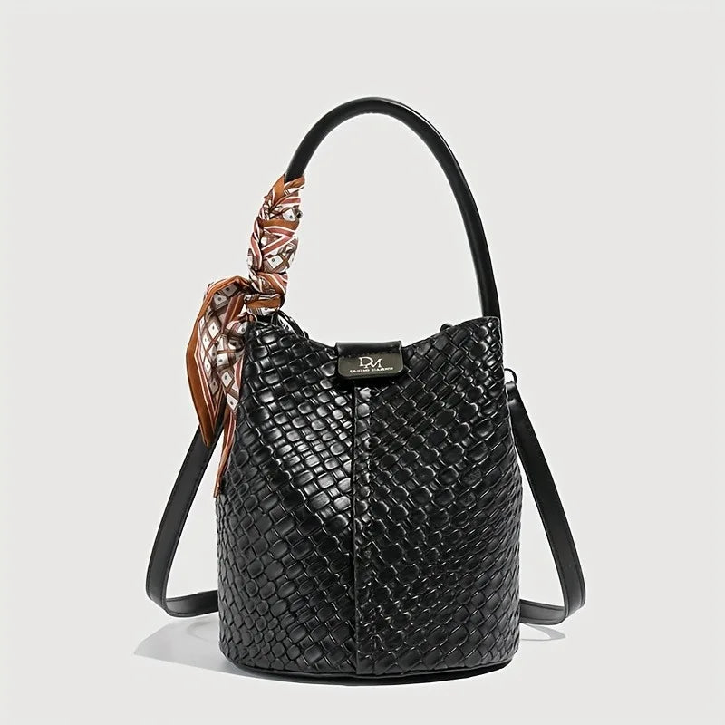 Marilyn Weave Bucket Bag