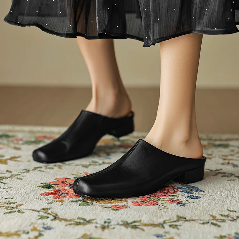 Aveline Leather Mules