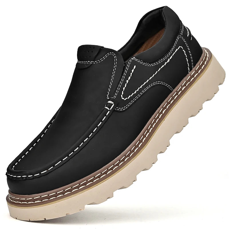 Vittorio Leather Slip-On Oxfords