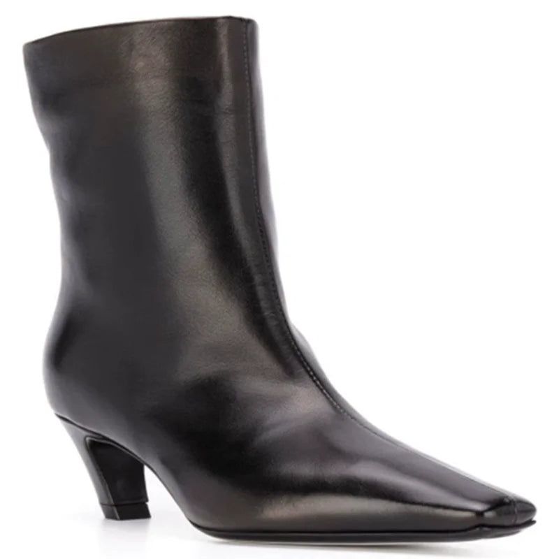 Elara Croc Ankle Boots