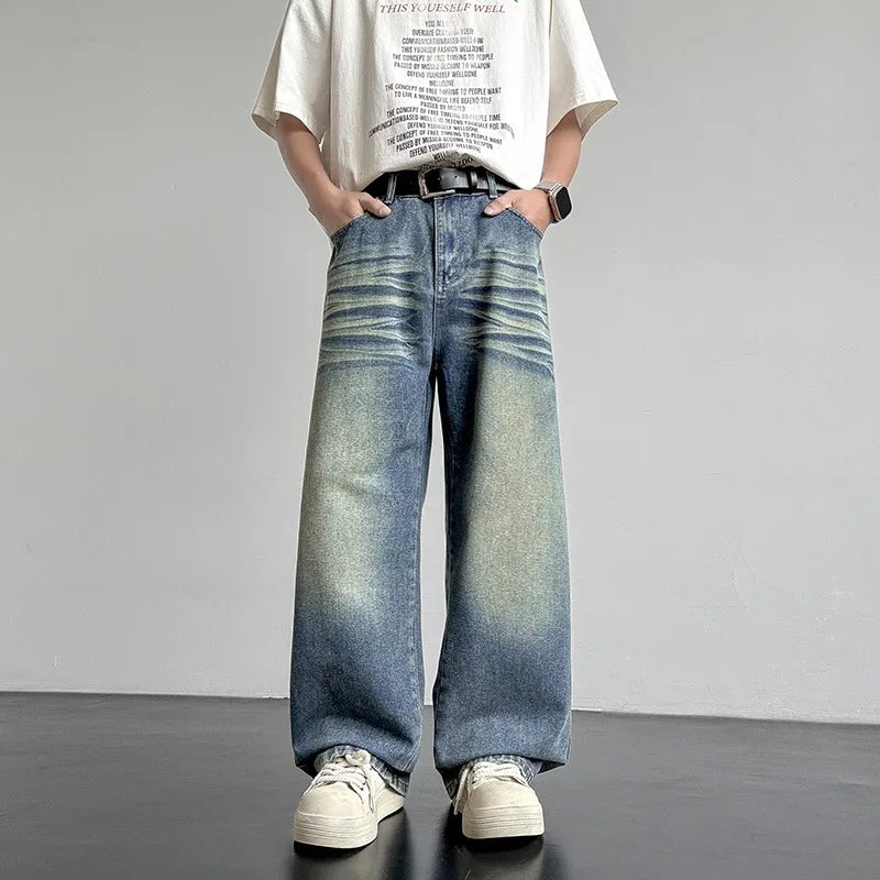 Jaxon Denim Baggy Pants - Men’s Loose Fit Gradient Streetwear