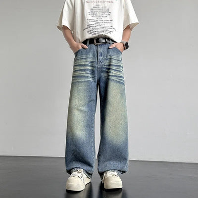 Jaxon Denim Baggy Pants - Men’s Loose Fit Gradient Streetwear