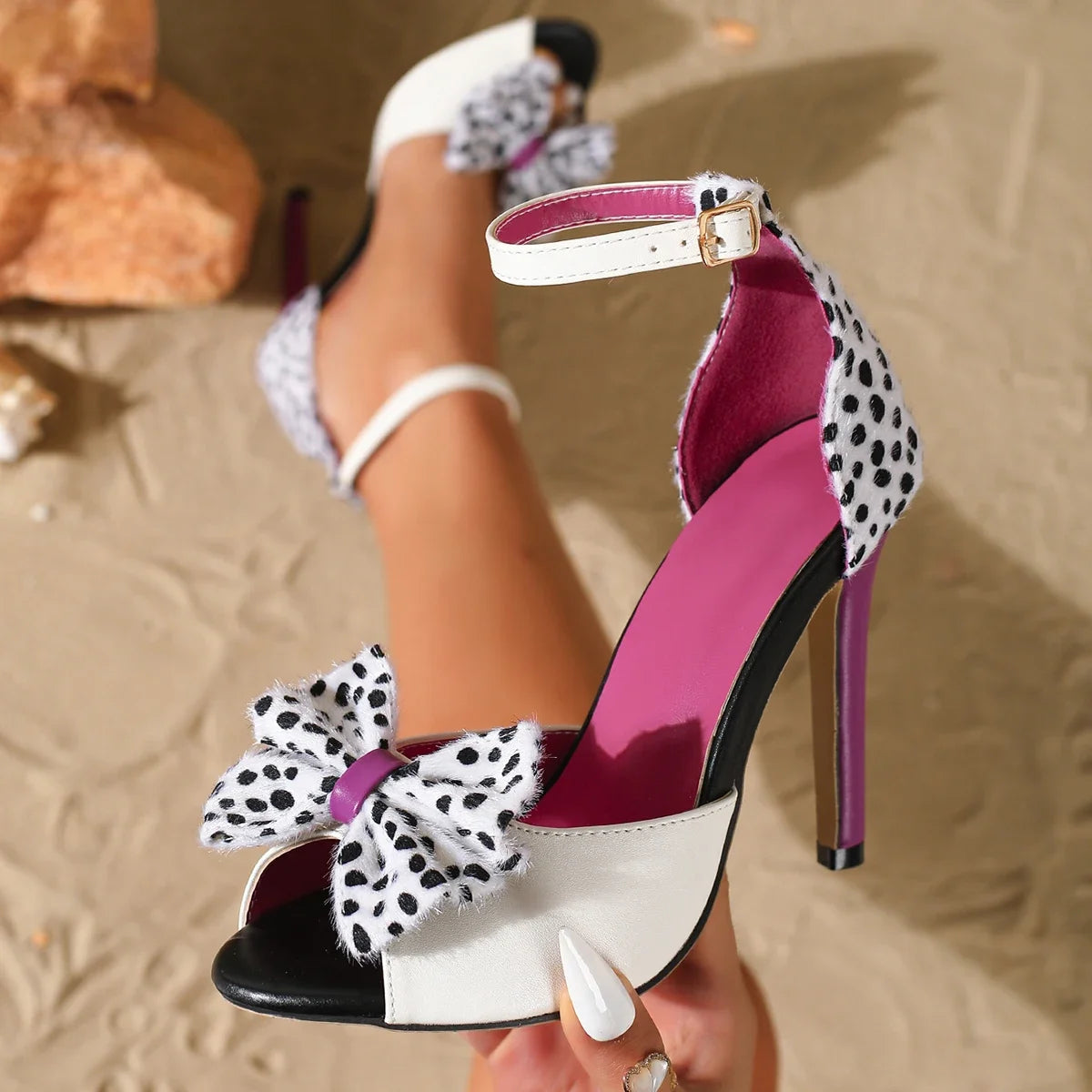 Vivienne Bow Stiletto Sandals