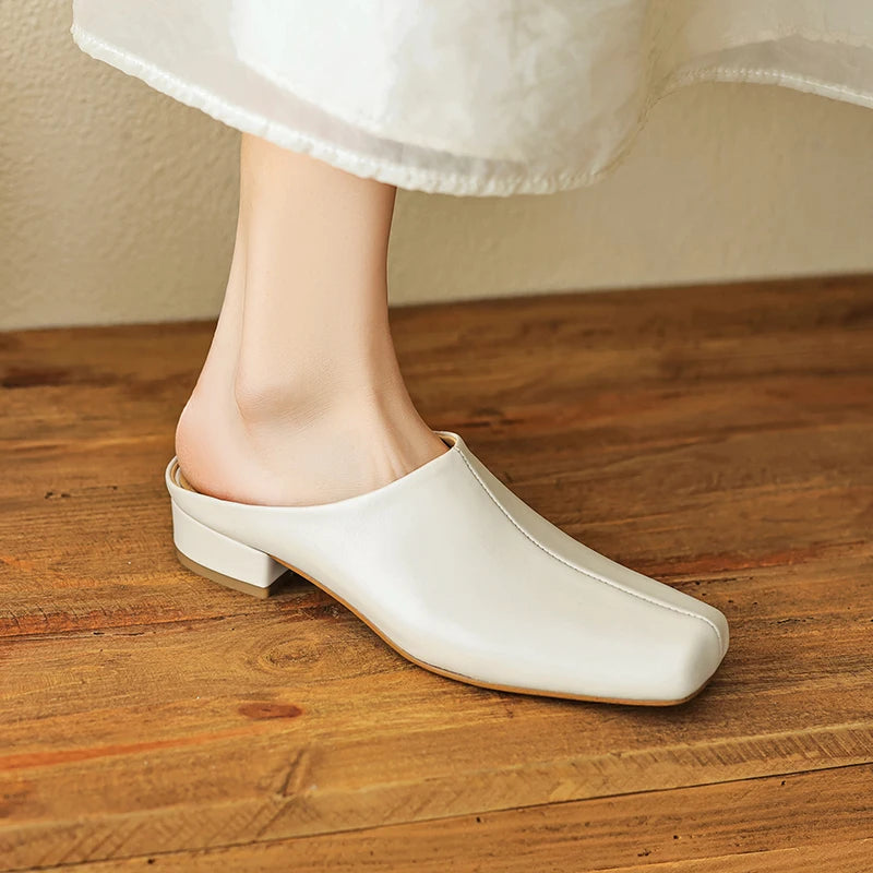 Aveline Leather Mules