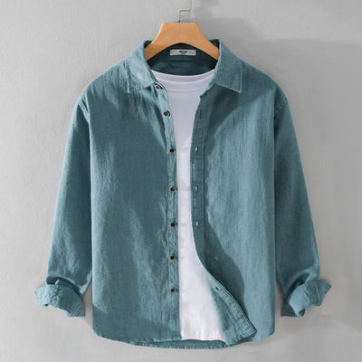 Rico Linen Shirt – Men’s Breathable Casual Long Sleeve Top