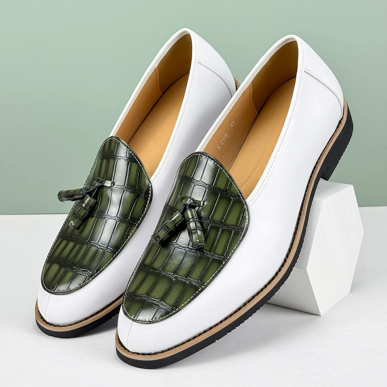 Moretti Leather Tassel Loafers – Men’s British Style Dress Shoes