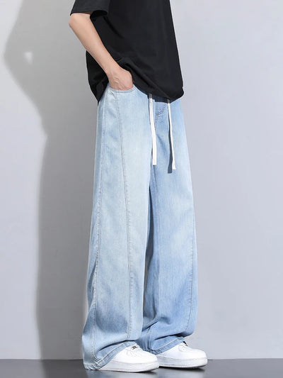 Luca Denim Wide-Leg Jeans – Men’s Baggy Trousers