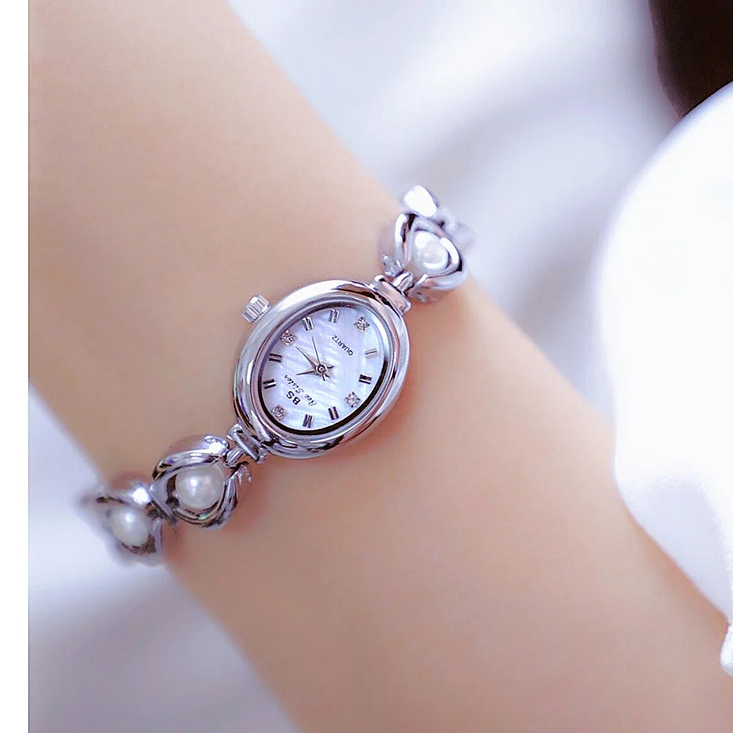 Aika Pearl Oval Watch