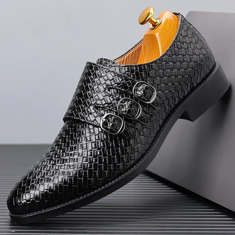 Giuliano Woven Leather Oxford Shoe