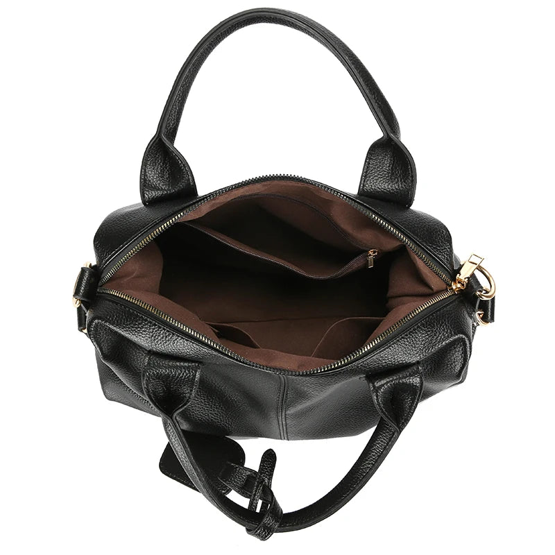 Mia Soft Leather Shoulder Bag
