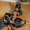 Natalia Crystal Heel Sandals