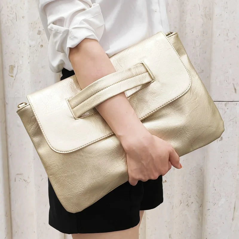Celeste Soft Leather Clutch