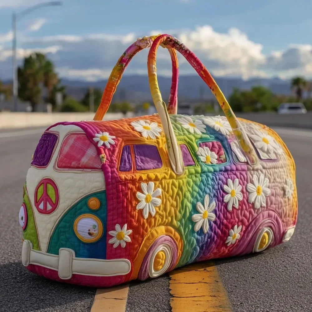 Daisy Quilted Duffle Weekend Bag