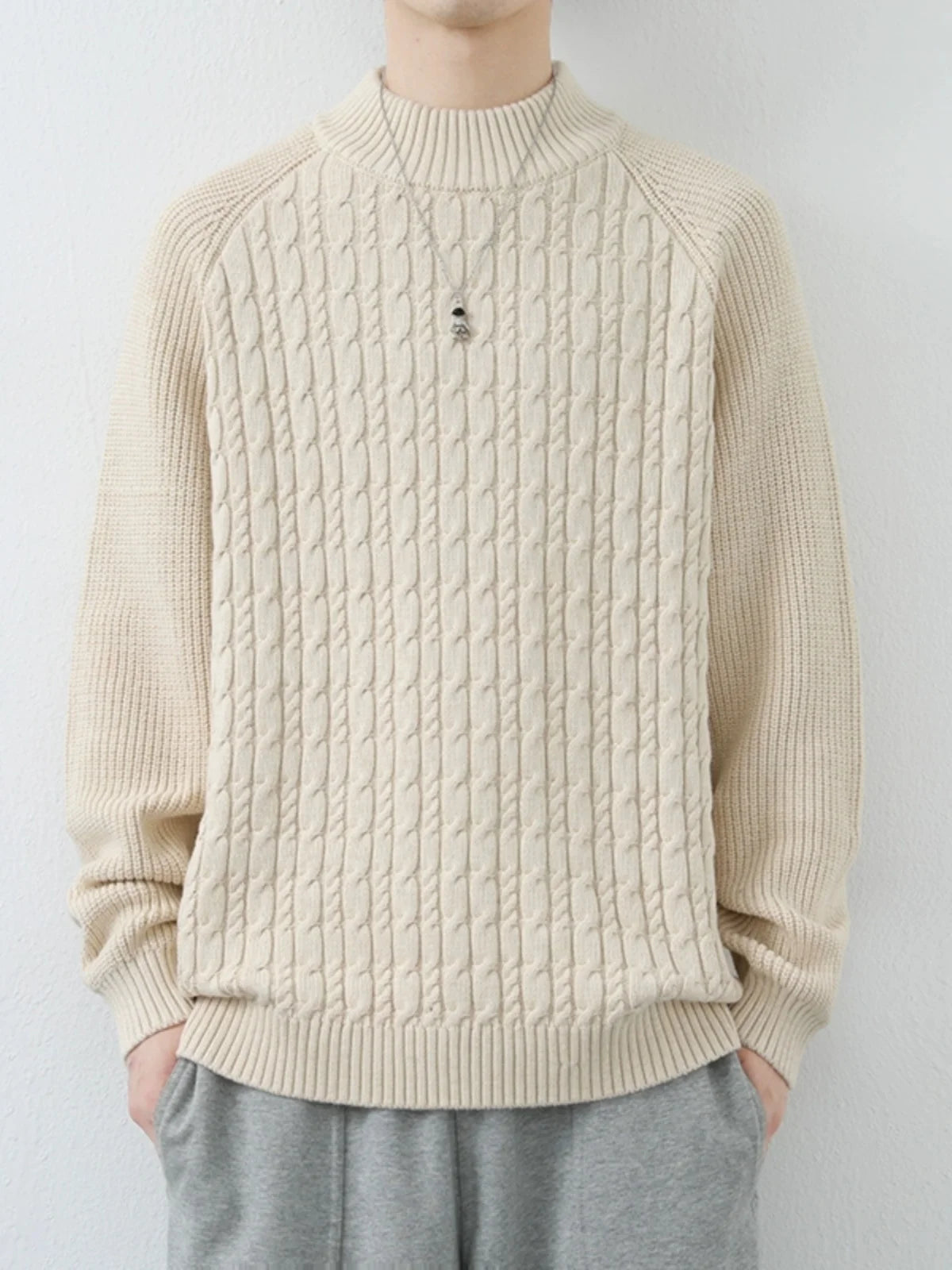 Matteo Premium Wool Textured Pullover