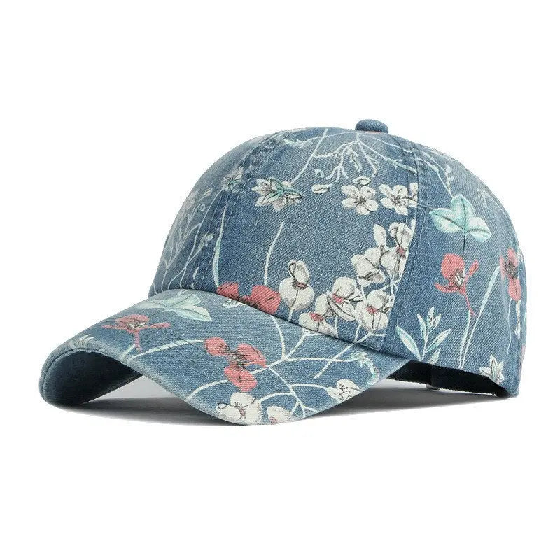 Flora Denim Baseball Cap