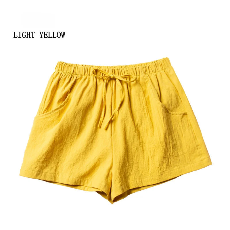 Linen High Waist Short