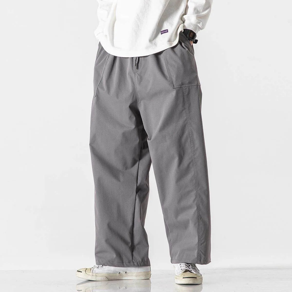 Kai Wide-Leg Pants – Men's Breathable Everyday Fit