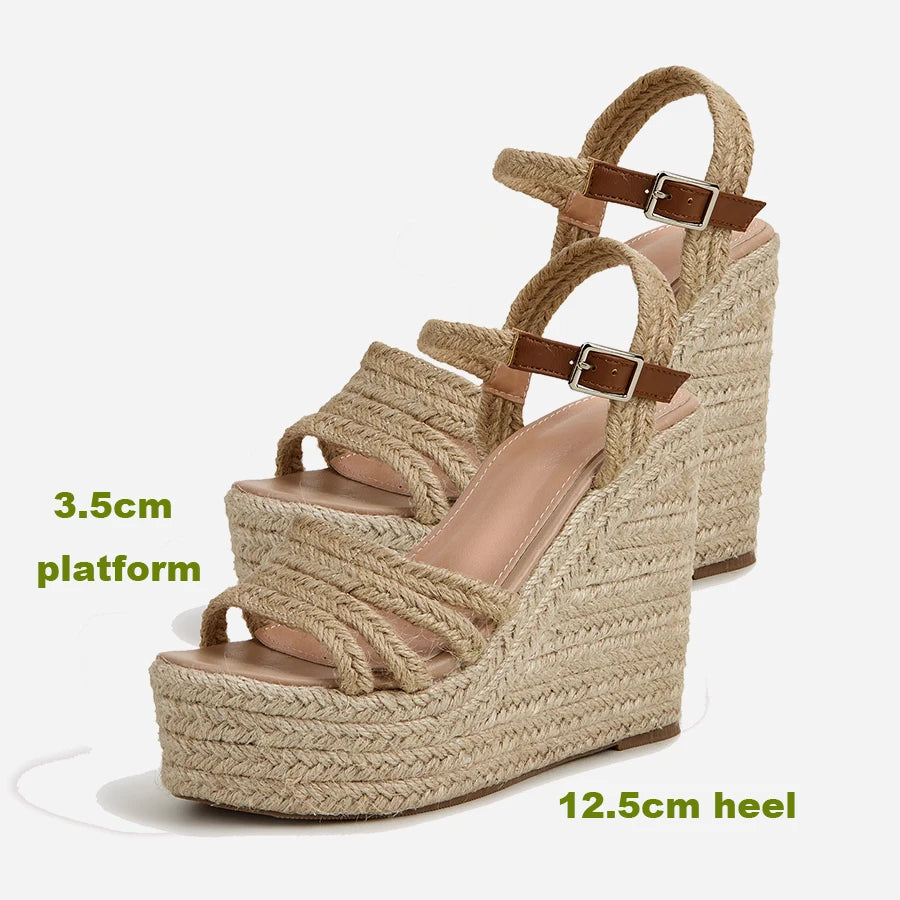 Selena Platform Wedge Sandals