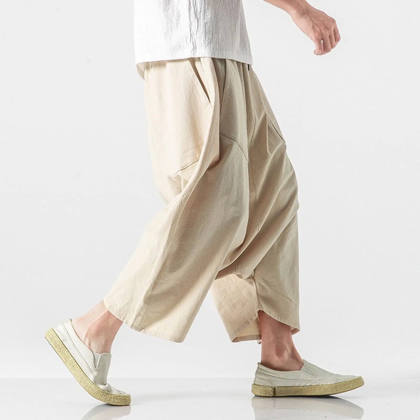 Theo Drop Crotch Cotton Shorts