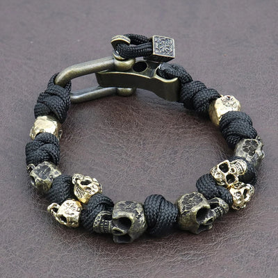 Knox Skull Woven Bracelet