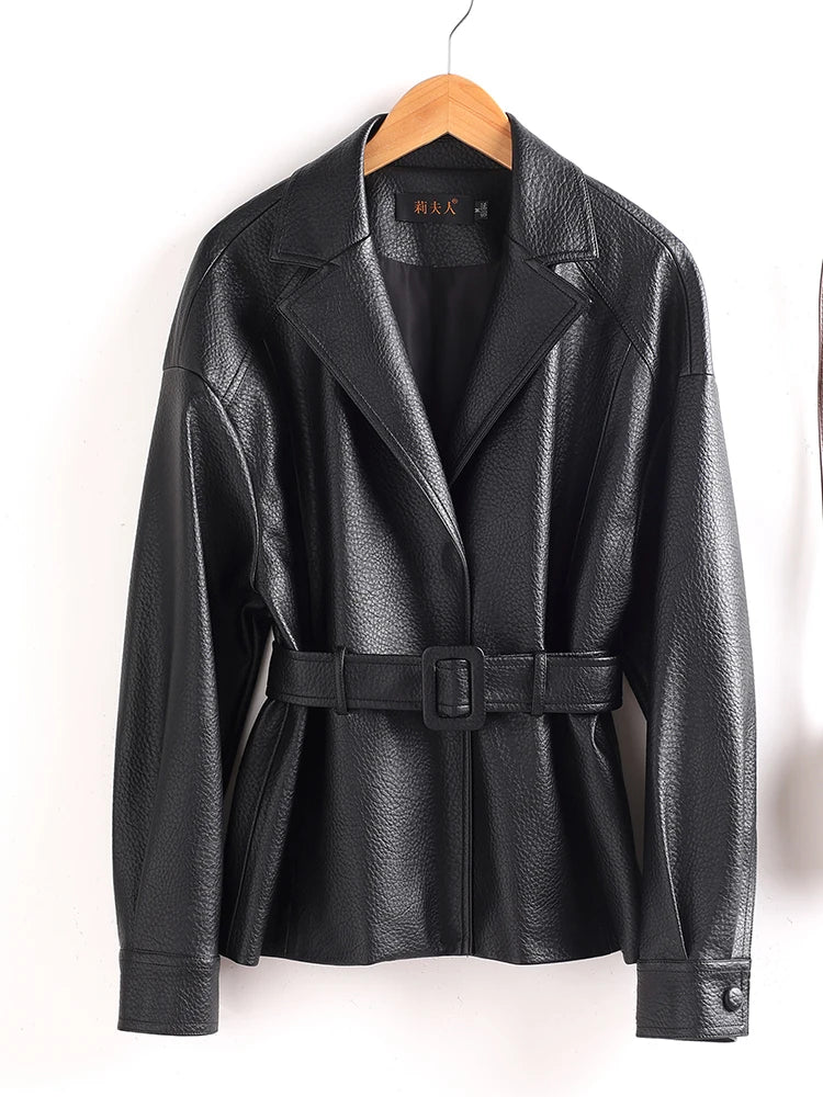 Aria Sheepskin Leather Jacket