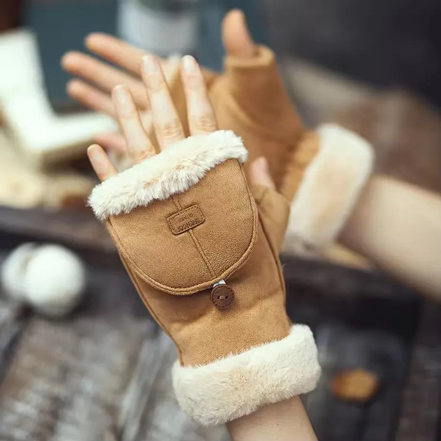 Giulia Suede Windproof Mittens