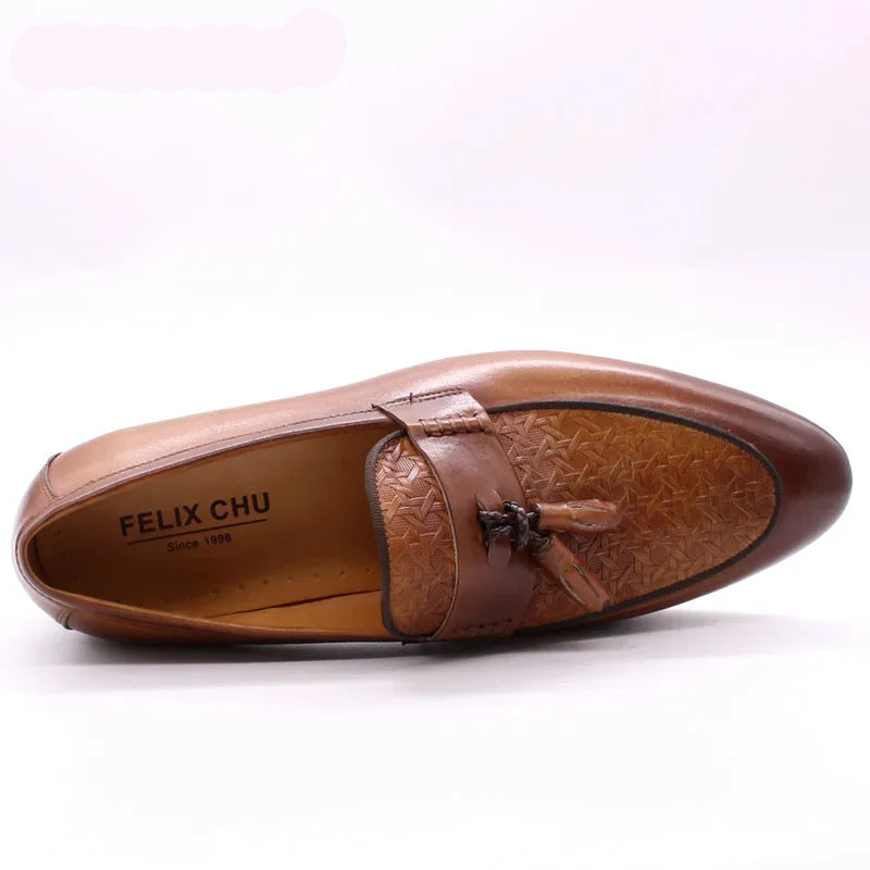 Felix Tassel  Genuine Leather Loafers