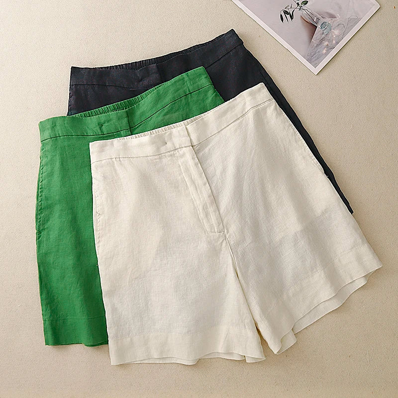 Rosie High-Waist Straight Shorts