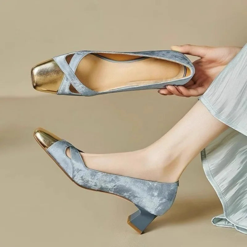 Cambridge Low Heel Pumps
