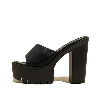 Sofia Platform Mule Sandals – Women’s Chunky Slide Heels