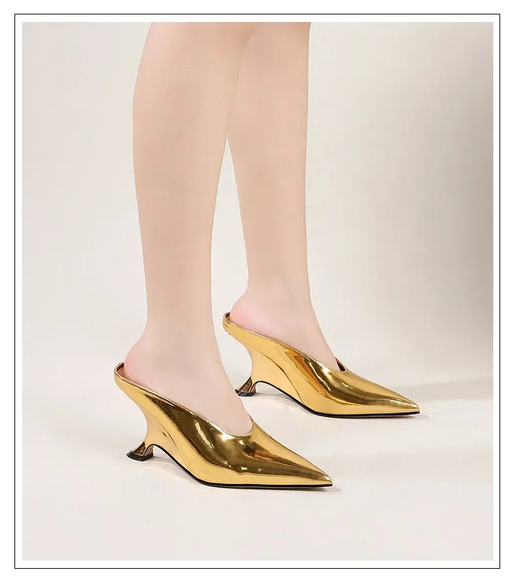Vera Mirror Mules