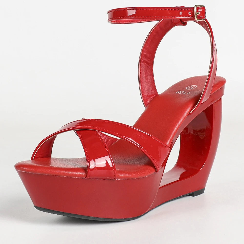 Claire Platform Wedge Sandals