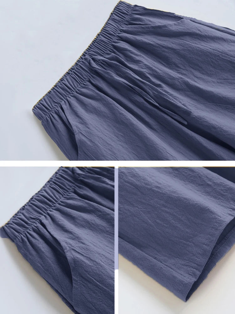 Linen High Waist Short