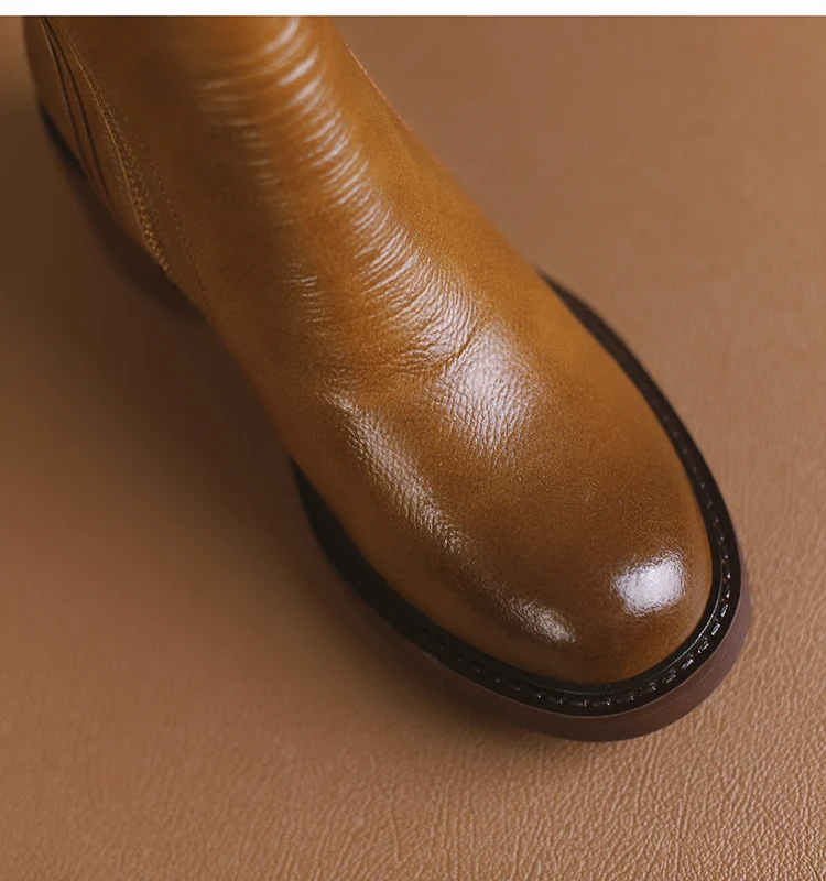 Clara Leather Ankle Boots