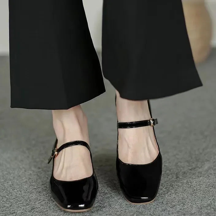 Gianna Square-Toe Mary Jane Shoes
