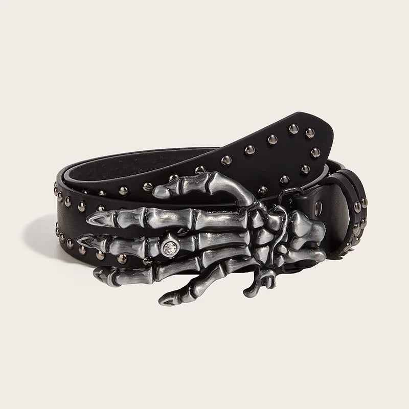 Nova Skull Rivet Belt