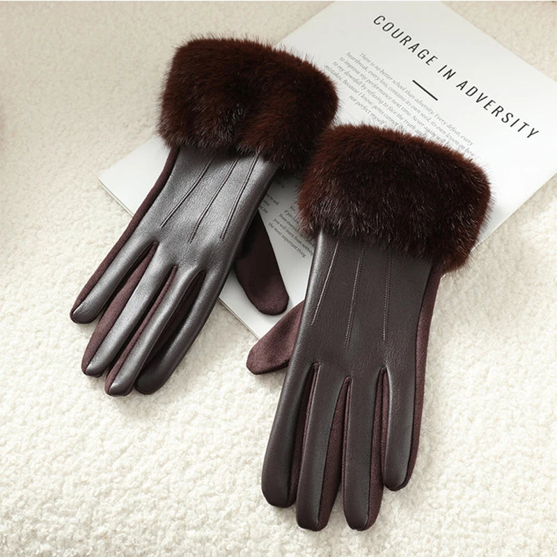 Orsay Leather Winter Gloves
