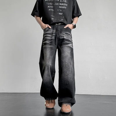 Jaxon Denim Baggy Pants - Men’s Loose Fit Gradient Streetwear