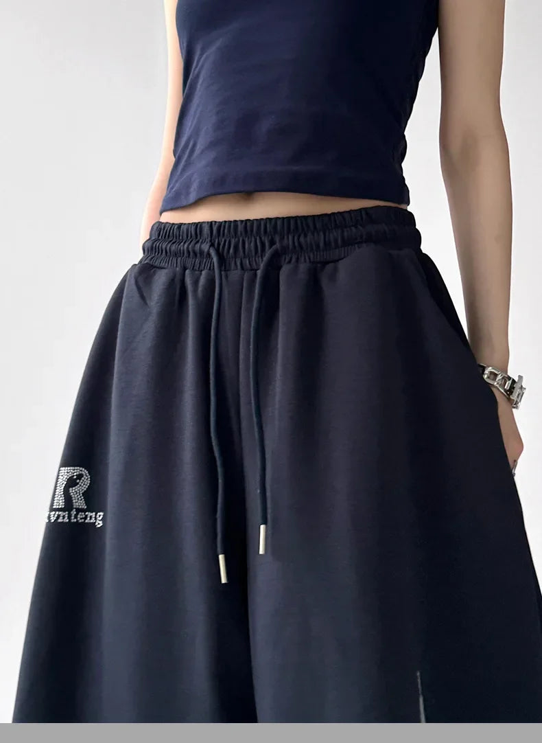 Raven Rhinestone Pants