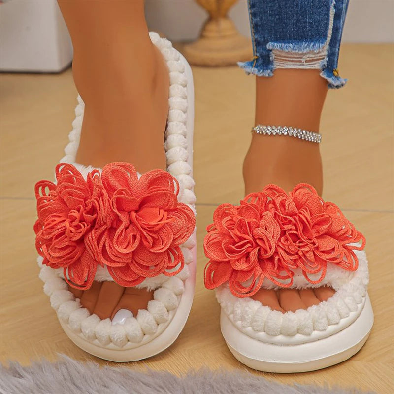 Fiore Plush Slides