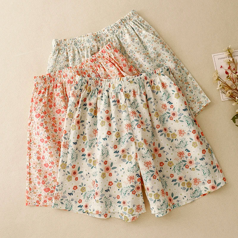Bloom Floral Linen Short