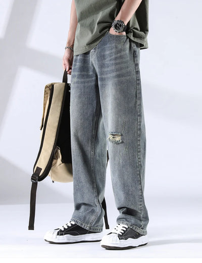 Jackson Cotton Denim Jeans – Men’s Straight-Leg Baggy Fit