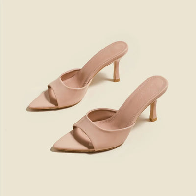 Claire Patent Heel Slides