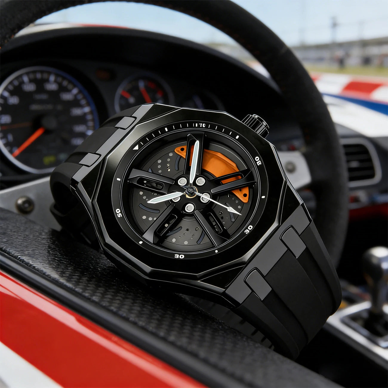Veloce Wheel Dial Quartz Watch