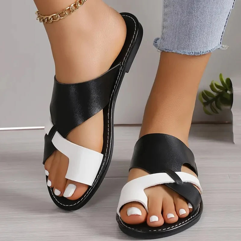 Elena Two-Tone Sandals