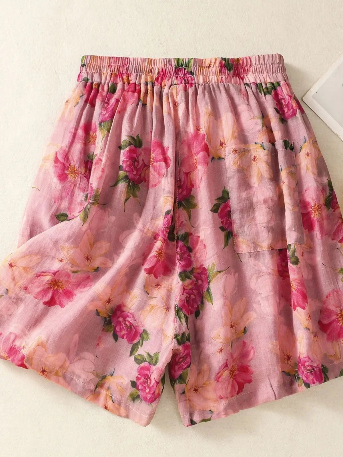 Camille Floral Linen Shorts